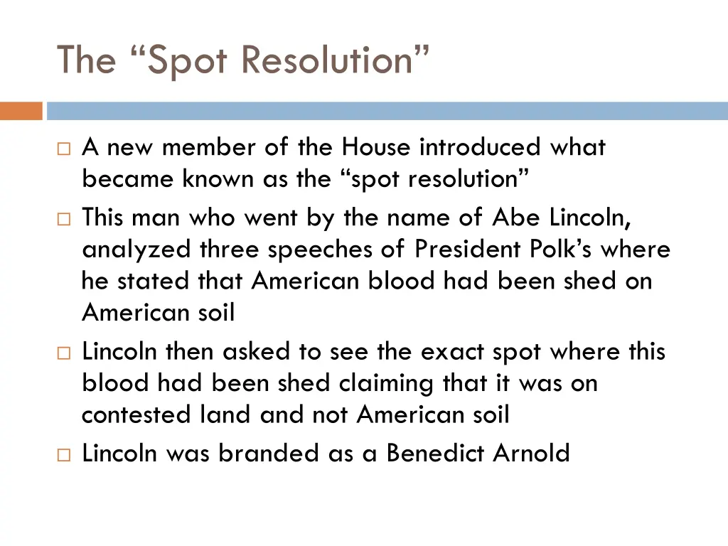 the spot resolution