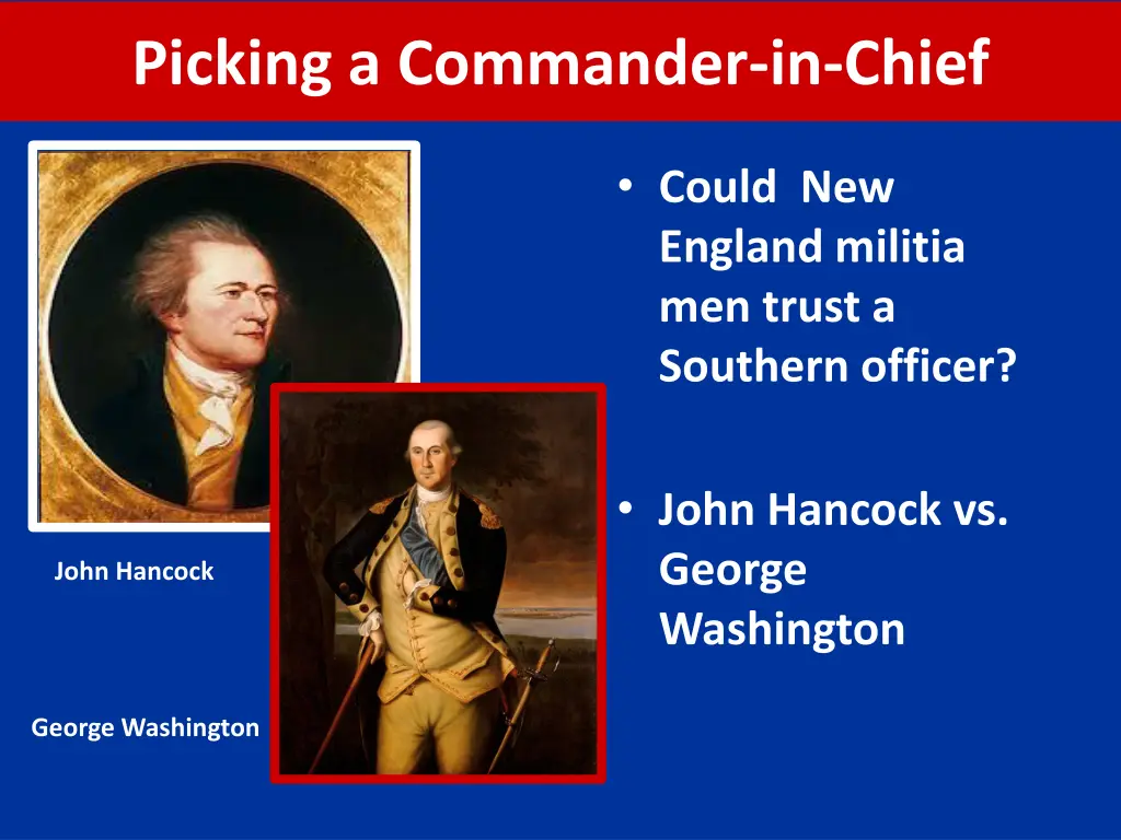 picking a commander in chief