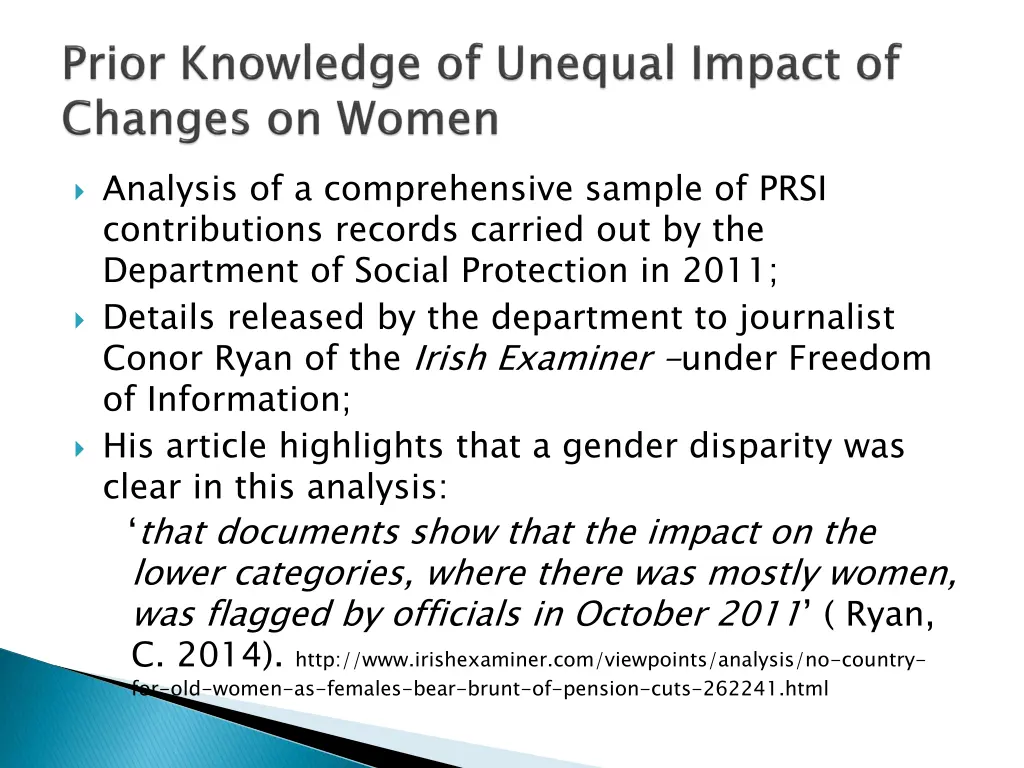 analysis of a comprehensive sample of prsi