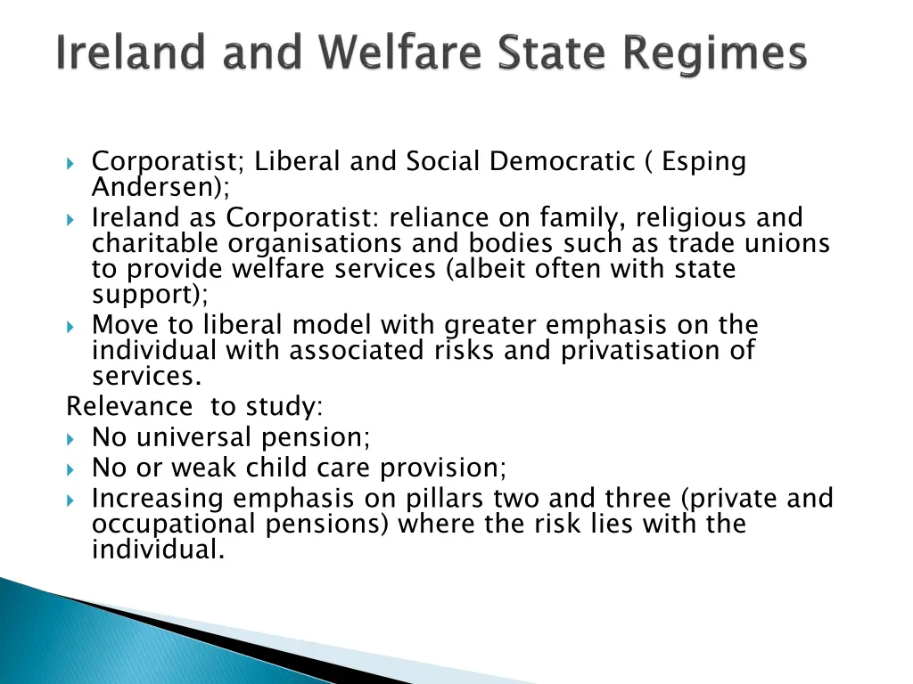 corporatist liberal and social democratic esping