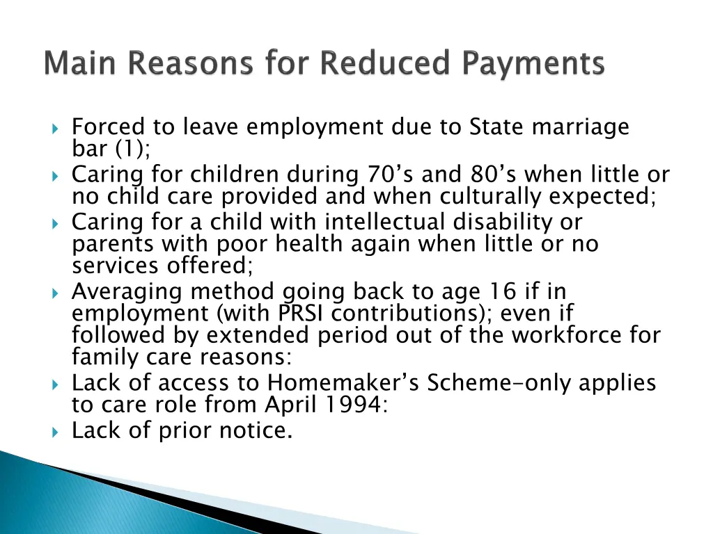 forced to leave employment due to state marriage