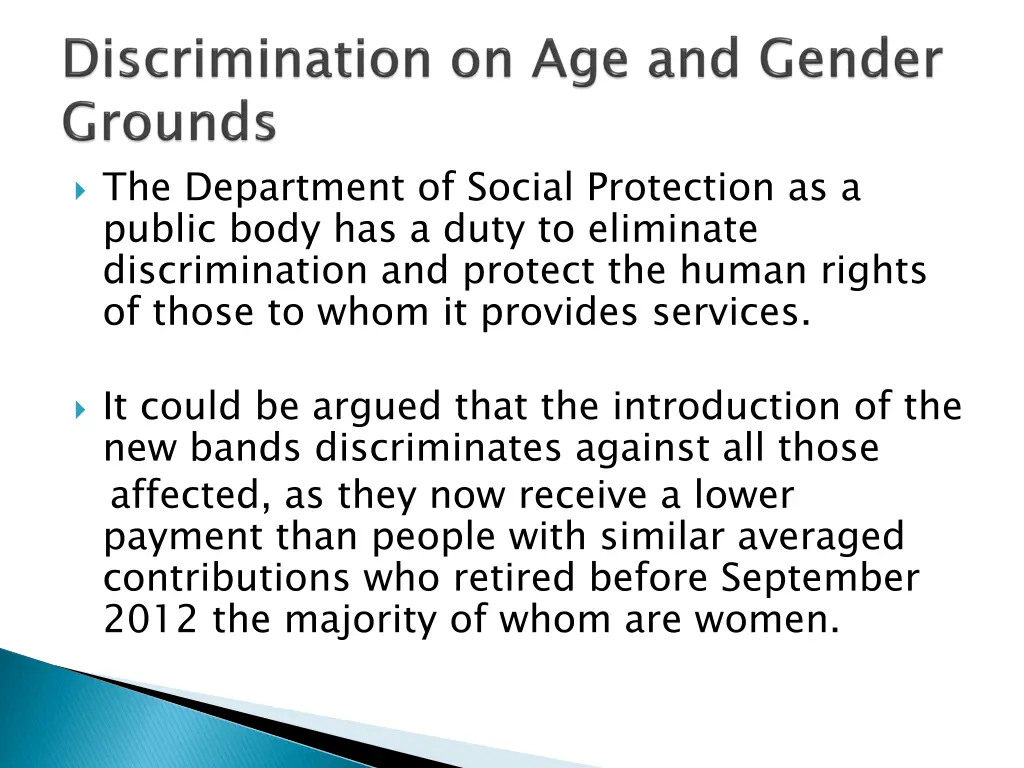the department of social protection as a public