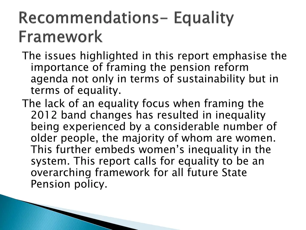the issues highlighted in this report emphasise