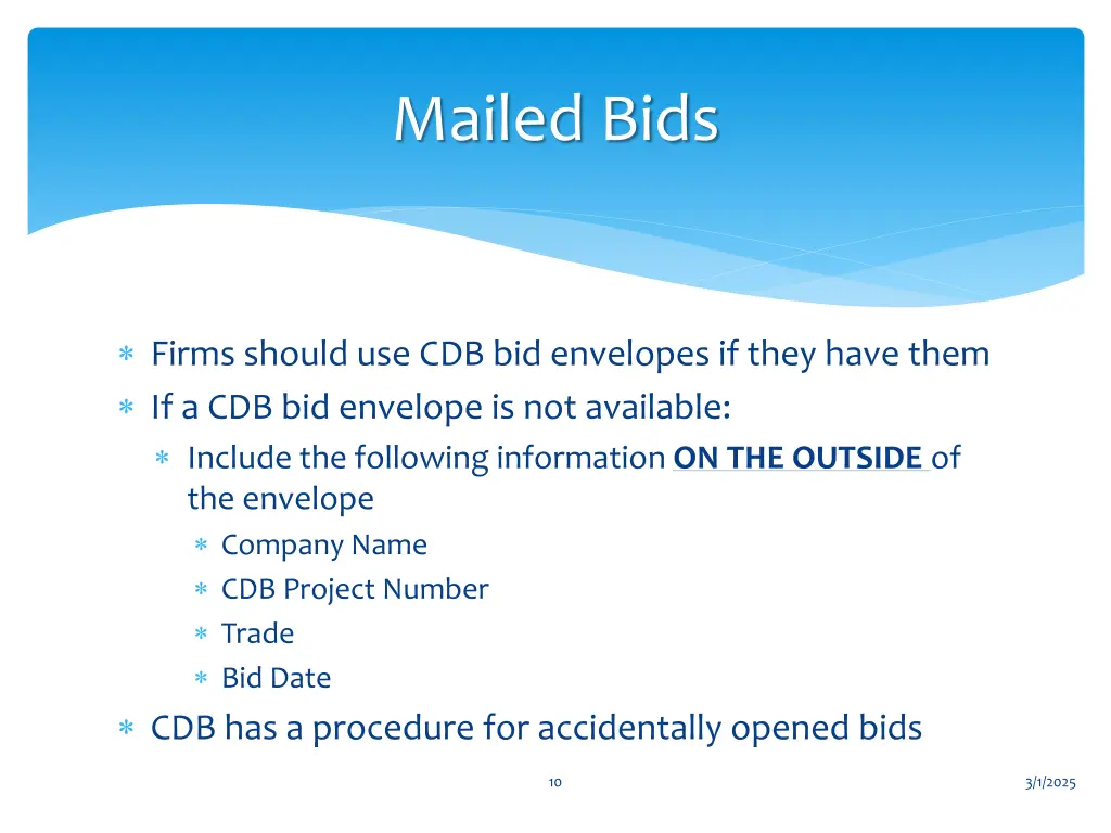 mailed bids 1