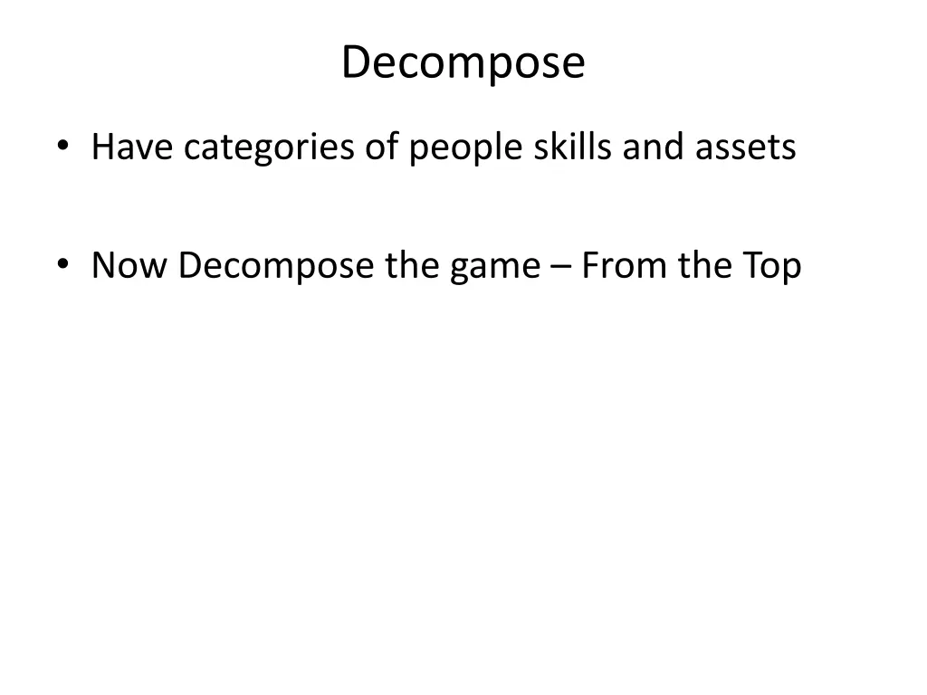 decompose