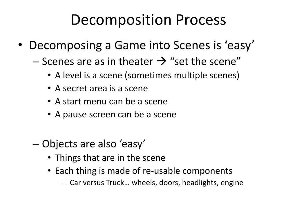 decomposition process