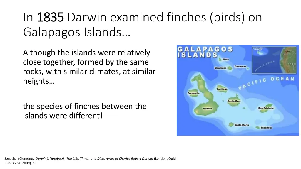 in 1835 1835 darwin examined finches birds