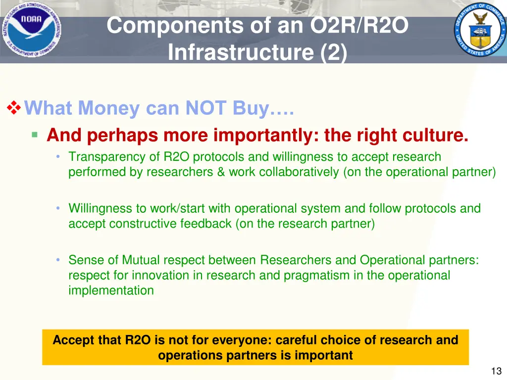 components of an o2r r2o infrastructure 2