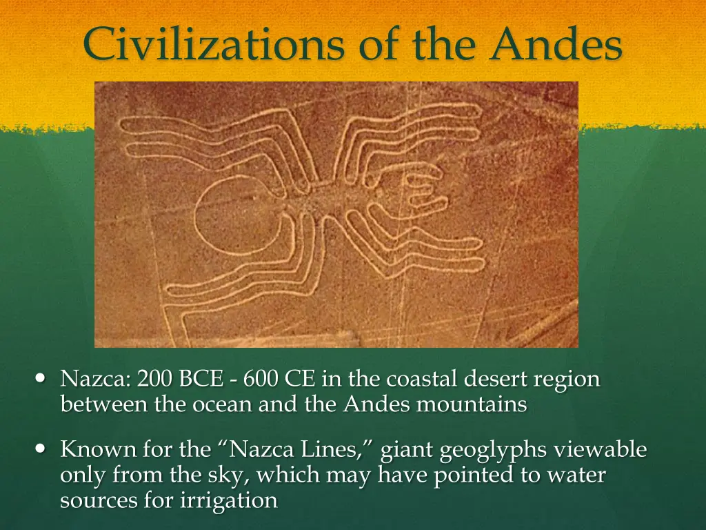 civilizations of the andes
