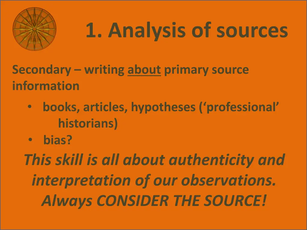 1 analysis of sources 1