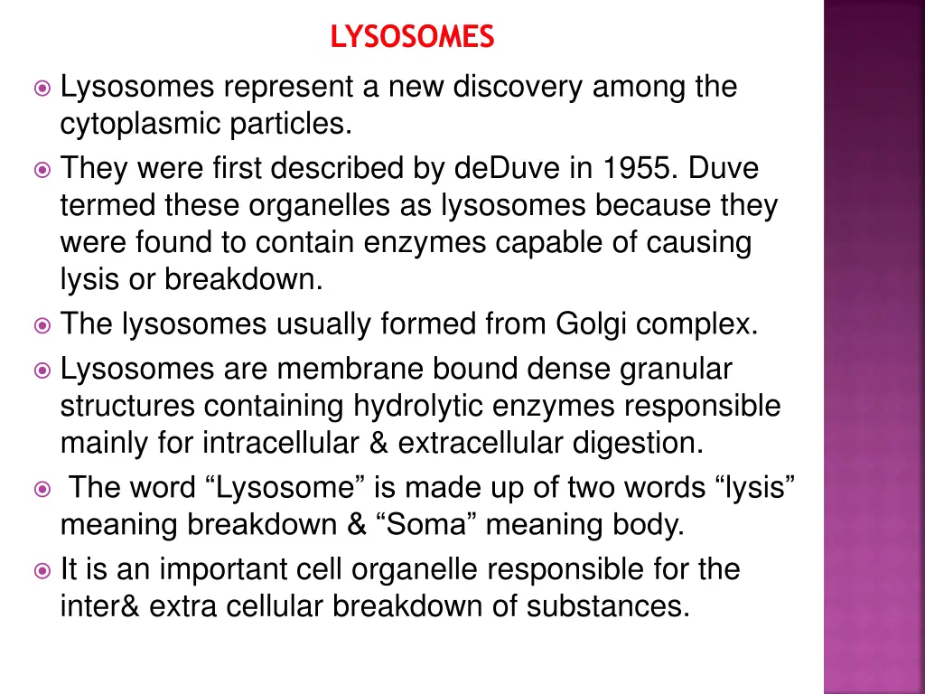 lysosomes