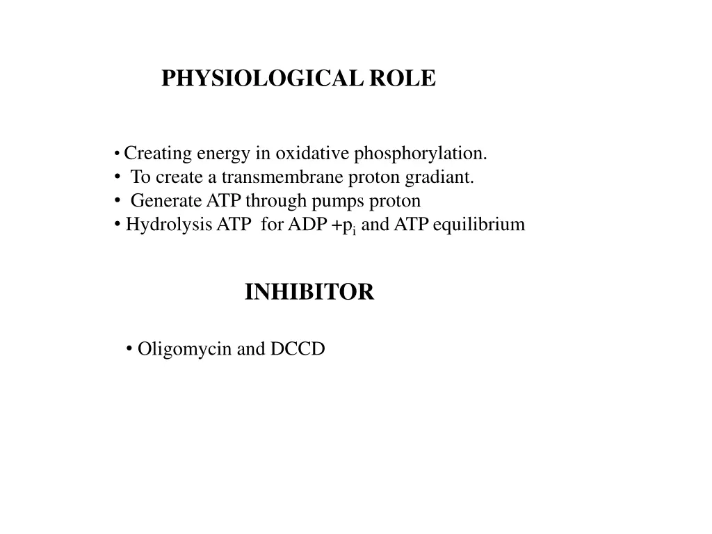 physiological role