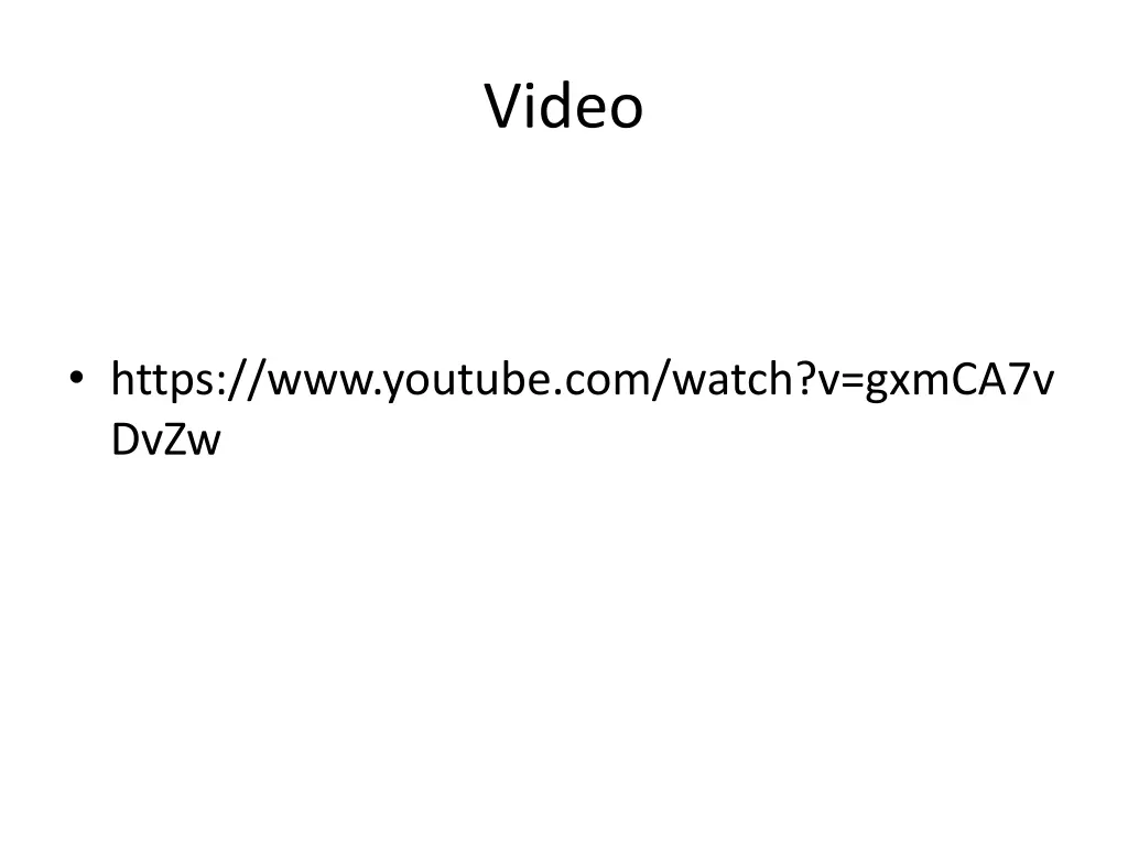 video