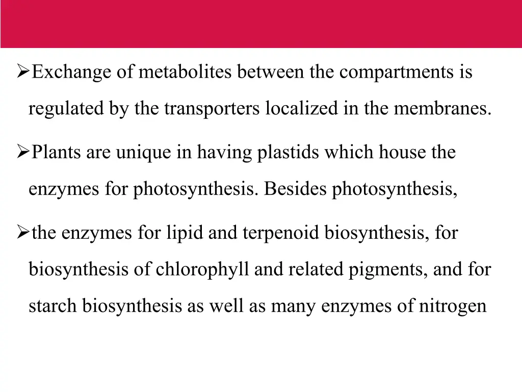 exchange of metabolites between the compartments