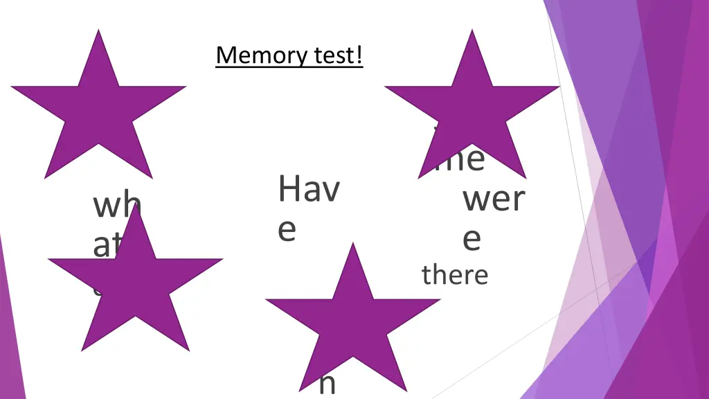 memory test 1