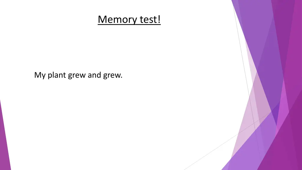 memory test 2