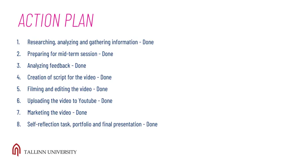 action plan