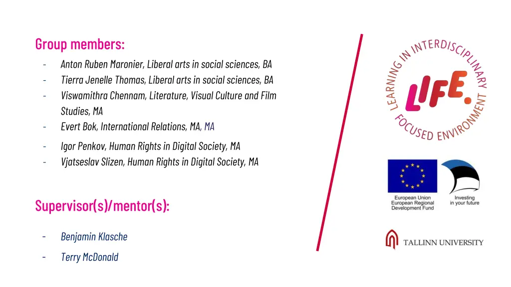 group members anton ruben maronier liberal arts