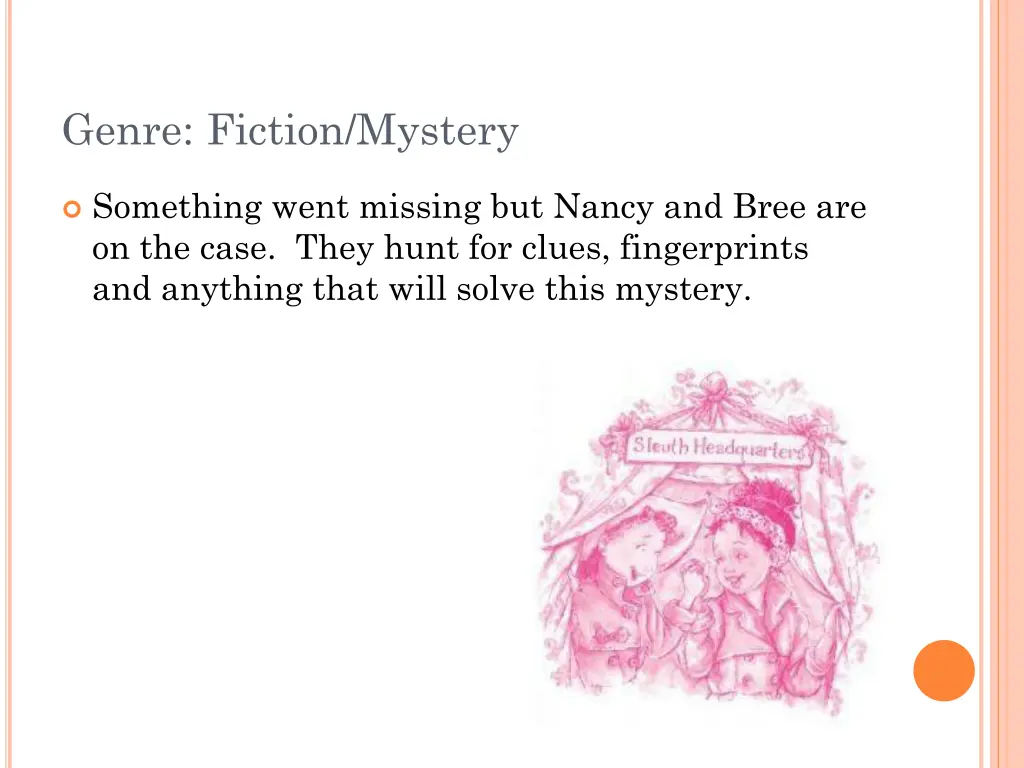 genre fiction mystery