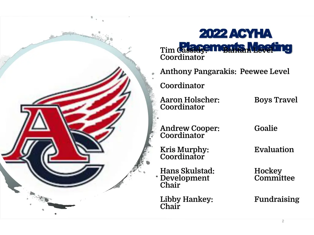 2022 acyha 2022 acyha placements meeting