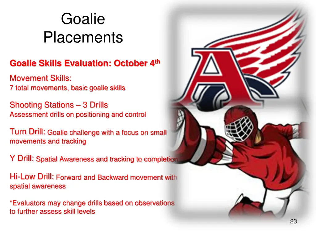 goalie placements 1