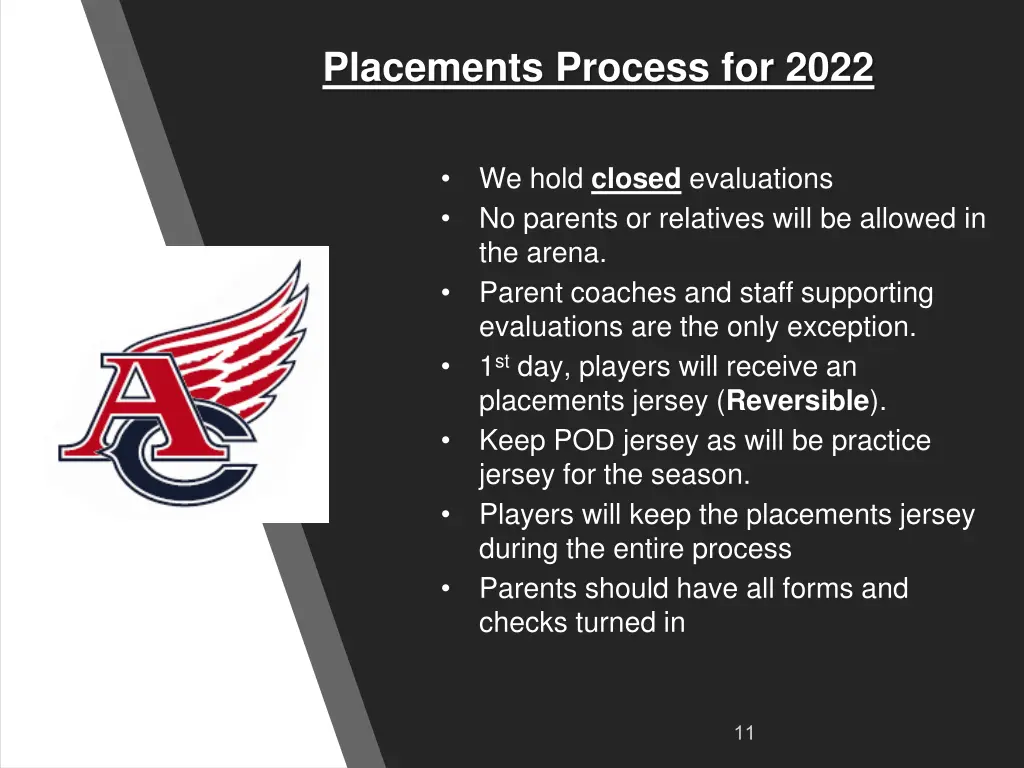 placements process for 2022