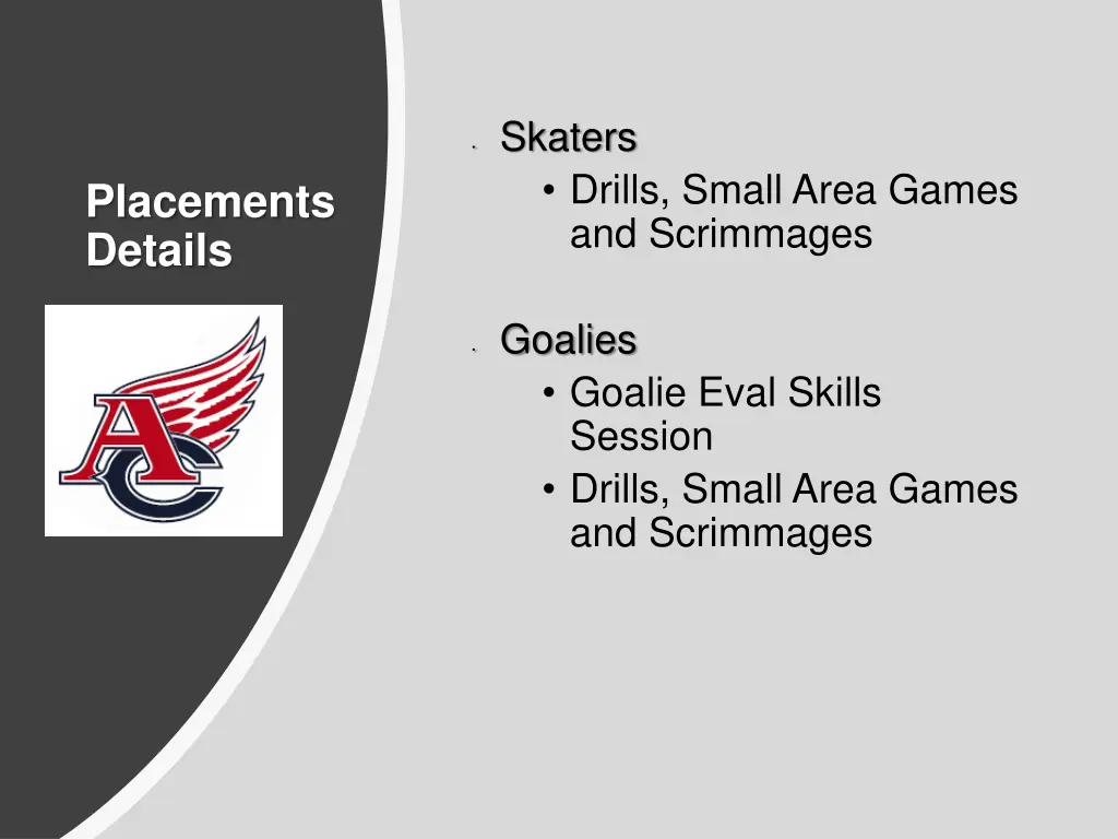 skaters drills small area games and scrimmages
