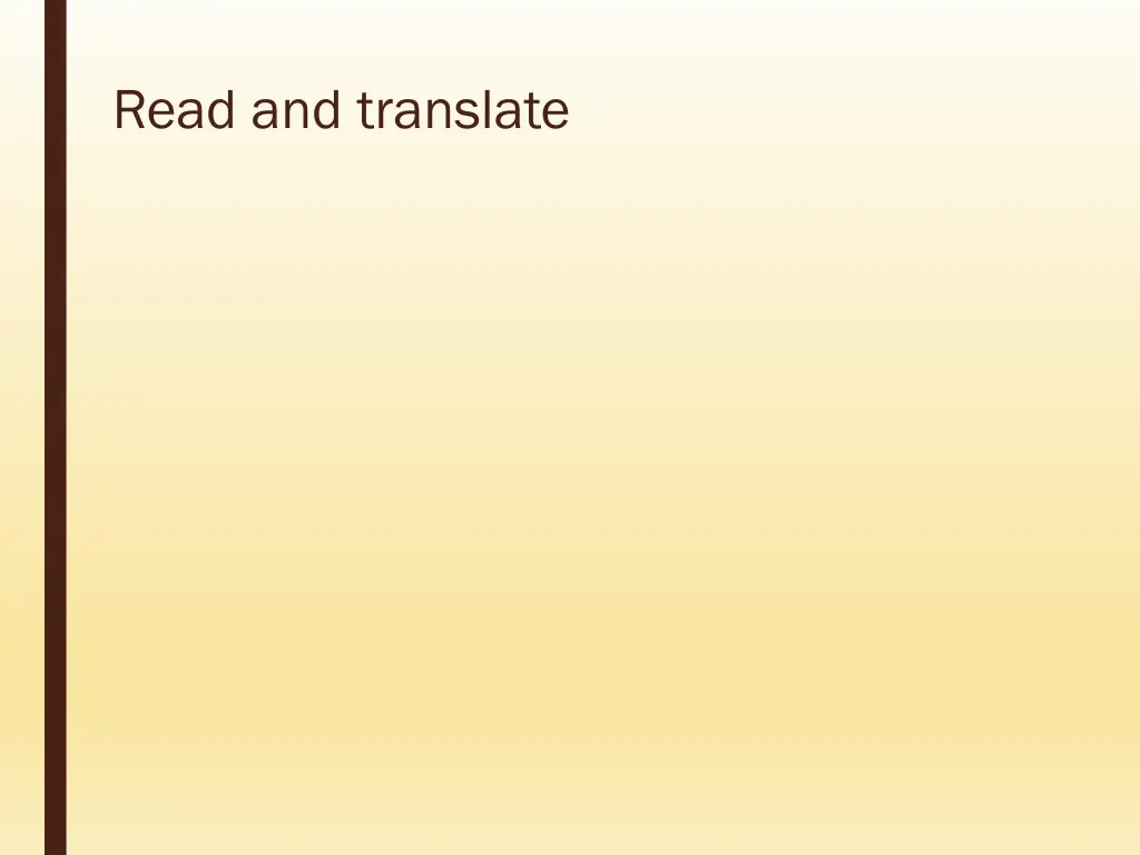 read and translate 1