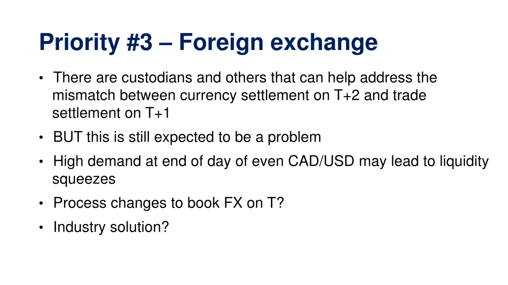 priority 3 foreign exchange