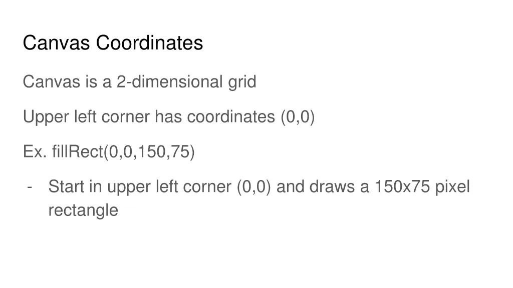 canvas coordinates
