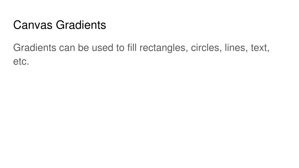 canvas gradients