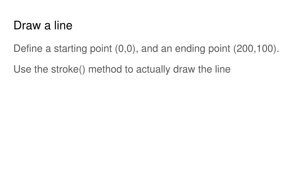 draw a line 1