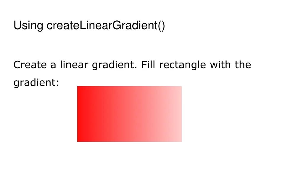 using createlineargradient