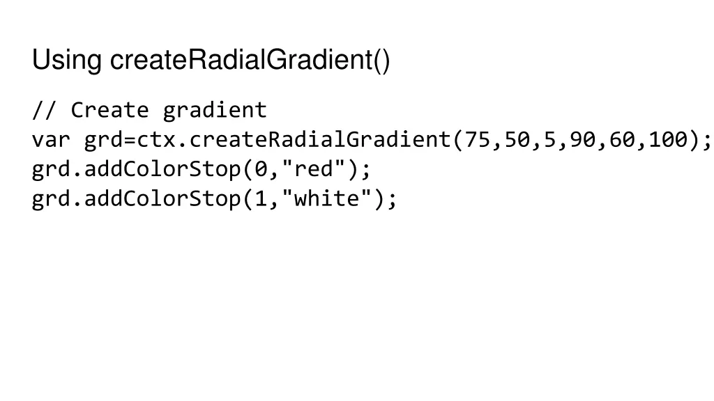 using createradialgradient 2