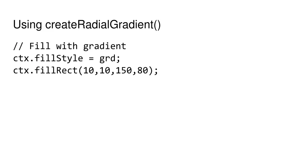 using createradialgradient 3