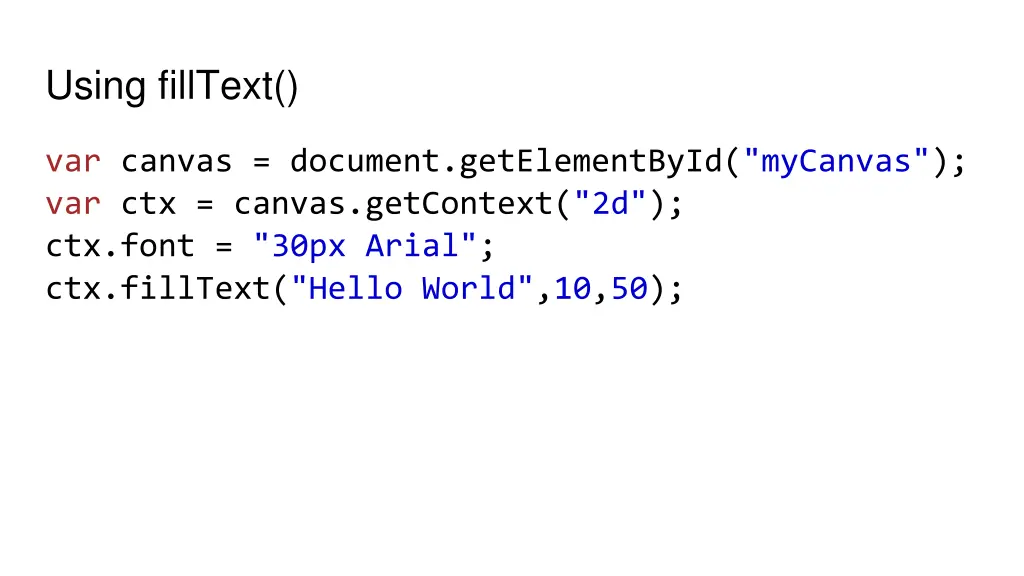 using filltext