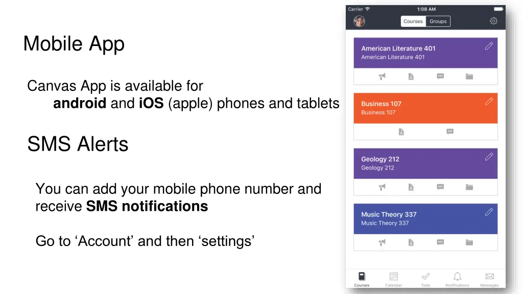 mobile app