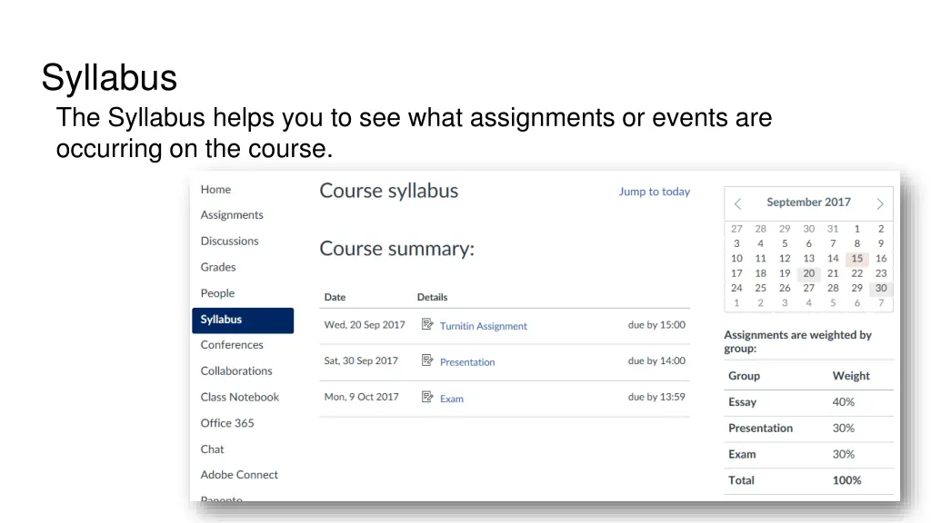 syllabus the syllabus helps you to see what