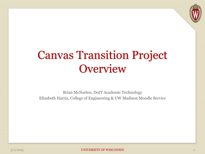 canvas transition project overview