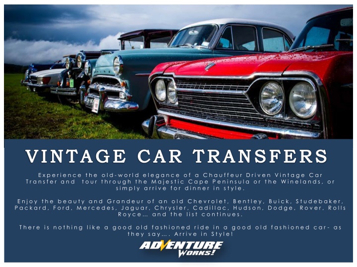 vintage car transfers