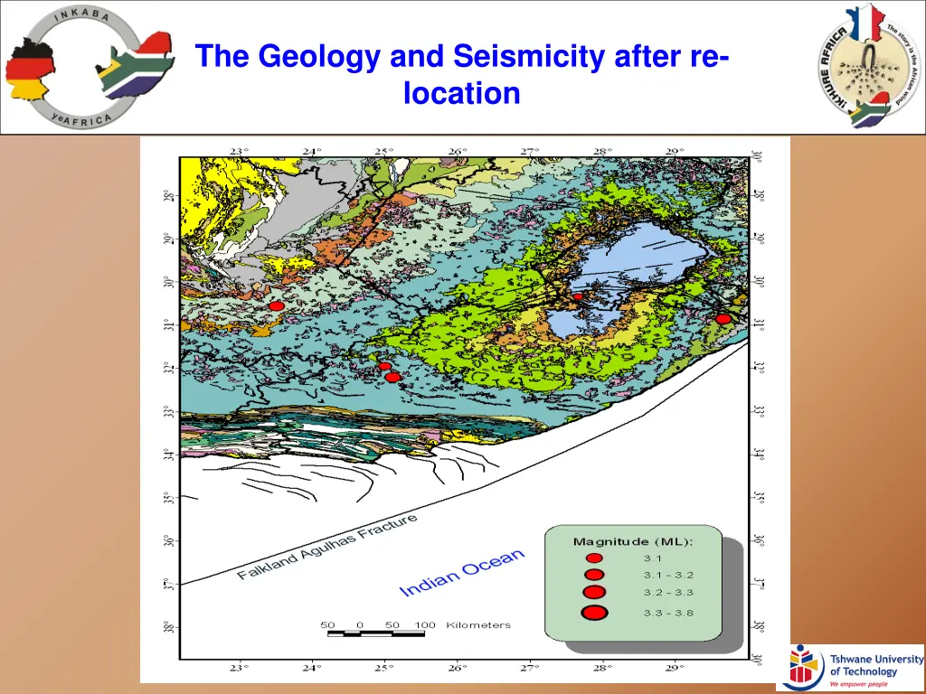 the geology and seismicity after re location