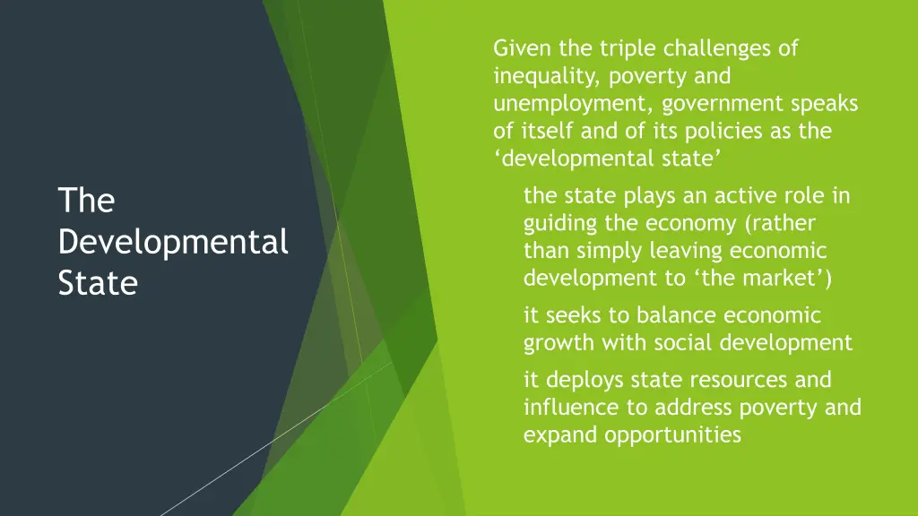 given the triple challenges of inequality poverty