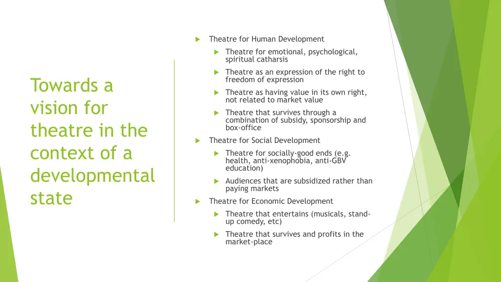 theatre for human development