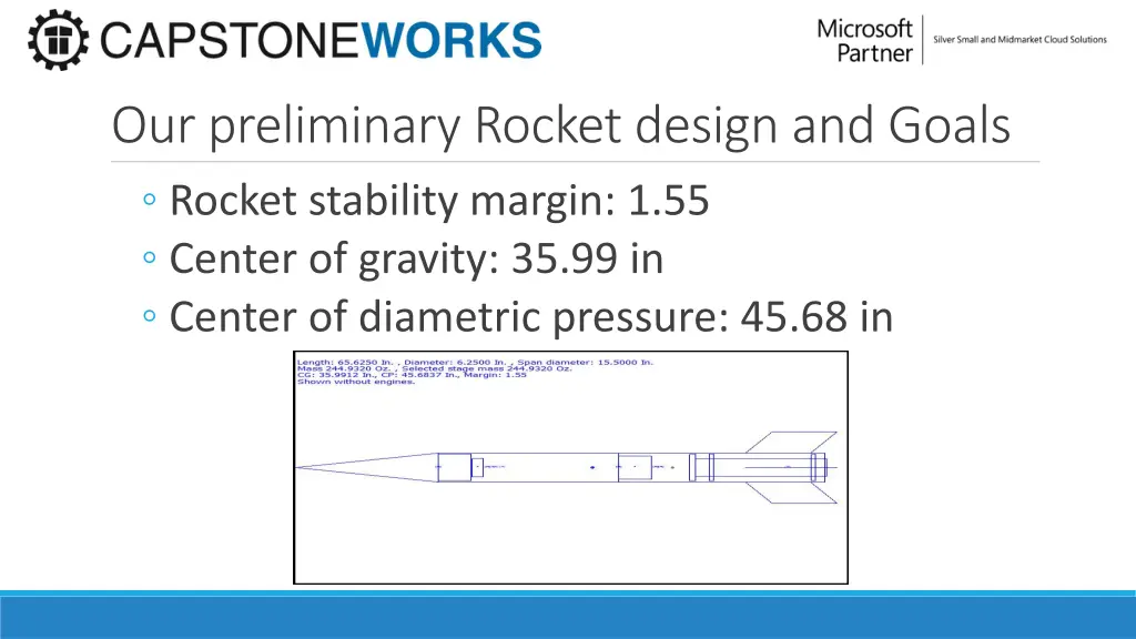 our preliminary rocket design and goals rocket