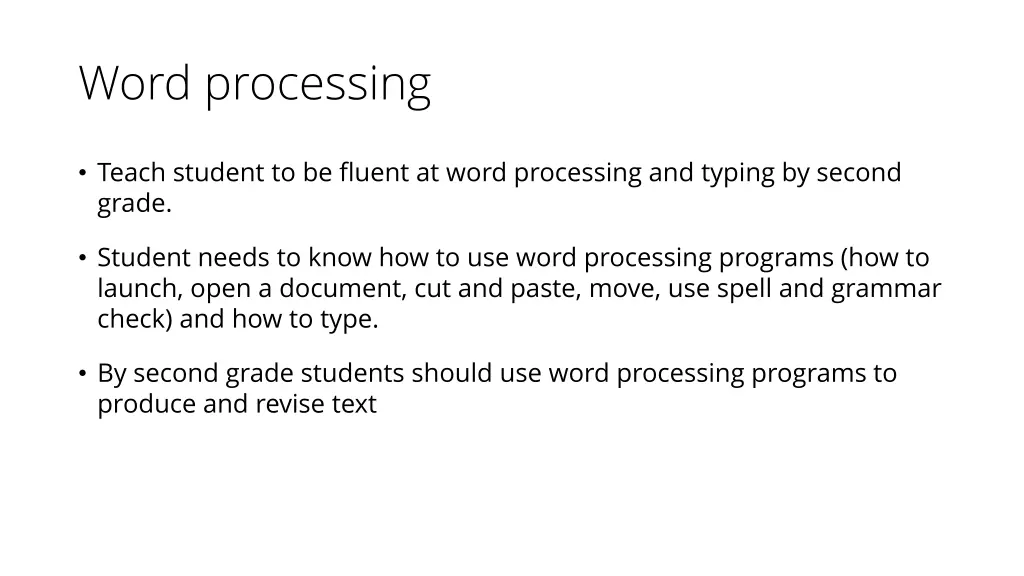word processing