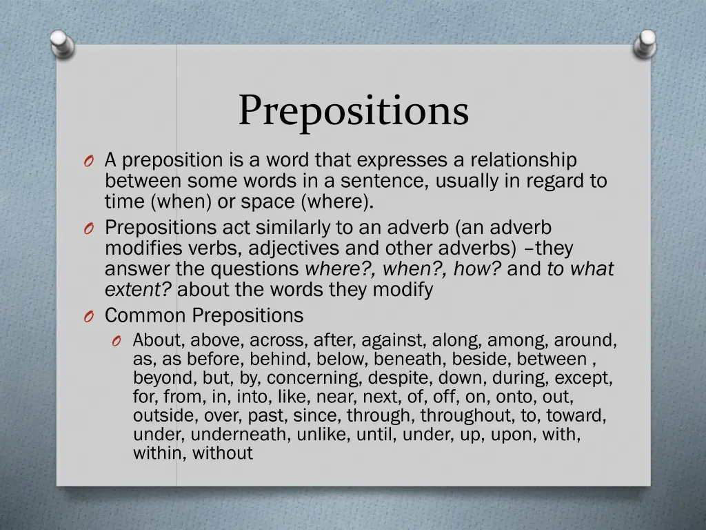 prepositions