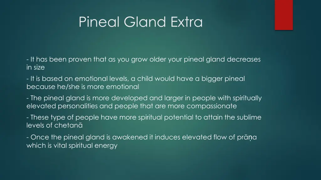 pineal gland extra
