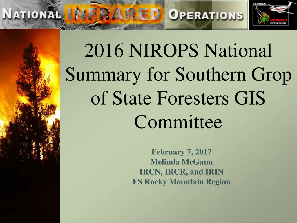 2016 nirops national summary for southern grop