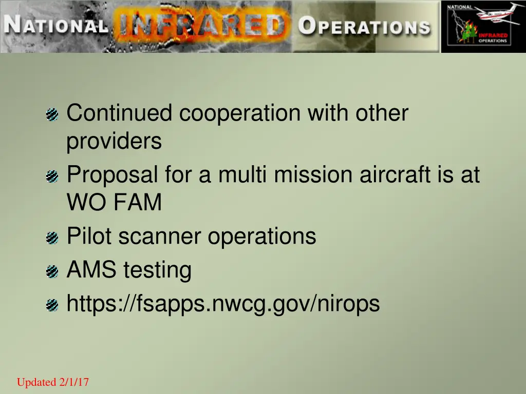 continued cooperation with other providers