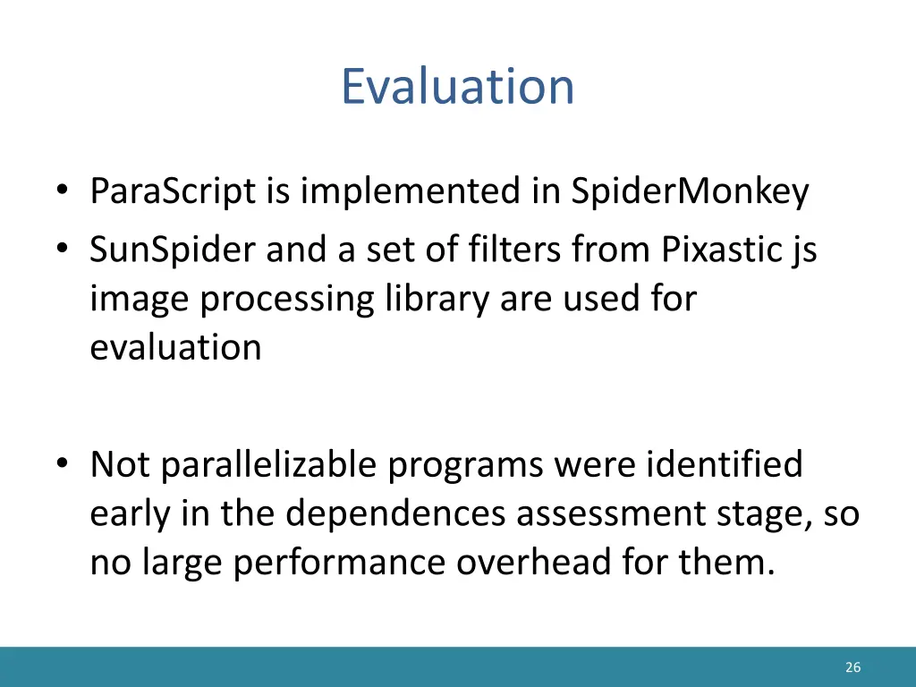 evaluation